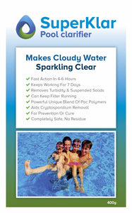 SuperKlar Swimming Pool, Hot Tub & Spa PAC Concentrated Clarifier Powder