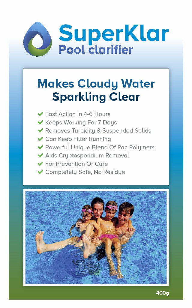 SuperKlar Swimming Pool, Hot Tub & Spa PAC Concentrated Clarifier Powder